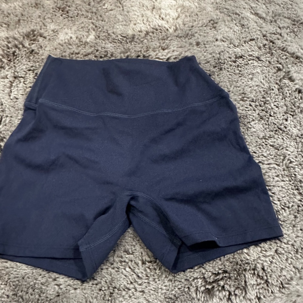 Navy Women's Spandex Shorts